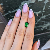 3.03 Ct. Tsavorite Garnet from Tanzania Life Style