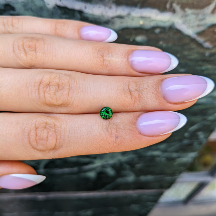 0.63 Ct. Tsavorite Garnet from Tanzania