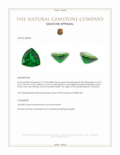1.07 Ct. Tsavorite Garnet from Tanzania Appraisal
