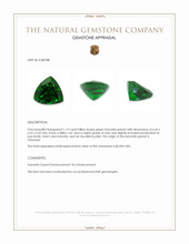 1.19 Ct. Tsavorite Garnet from Tanzania Appraisal