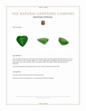 2.83 Ct. Tsavorite Garnet from Tanzania Appraisal