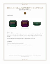 0.82 Ct. Alexandrite from Brazil Appraisal