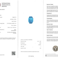 19.81 Ct. Swiss Blue Topaz from Brazil Scan Report