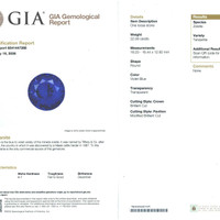 22.58 Ct. Blue Tanzanite from Tanzania Scan Report