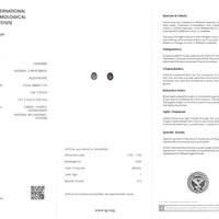 1.06 Ct. Alexandrite from Ceylon (Sri Lanka) Scan Report