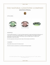 1.10 Ct. Alexandrite from Ceylon (Sri Lanka) Appraisal