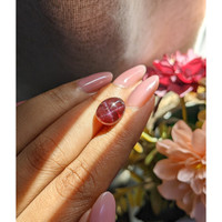 7.99 Ct. Purplish Red Star Garnet from Ceylon (Sri Lanka) Life Style