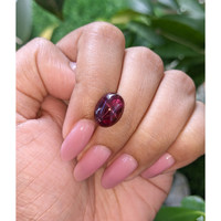 7.99 Ct. Purplish Red Star Garnet from Ceylon (Sri Lanka) Life Style