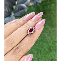 4.18 Ct. Purplish Red Rhodolite Garnet from Ceylon (Sri Lanka) Life Style