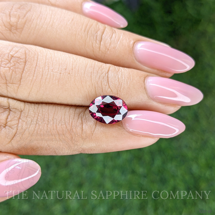 4.18 Ct. Purplish Red Rhodolite Garnet from Ceylon (Sri Lanka)