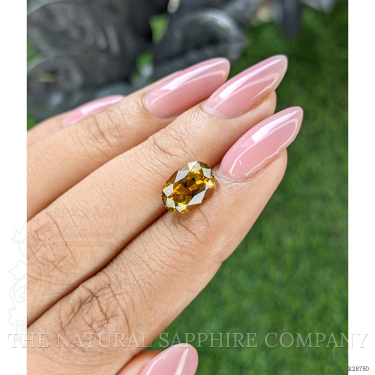 2.74 Ct. Yellowish Brown Tourmaline from Ceylon (Sri Lanka)