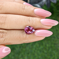 3.13 Ct. Purplish Pink Garnet from Ceylon (Sri Lanka) Life Style