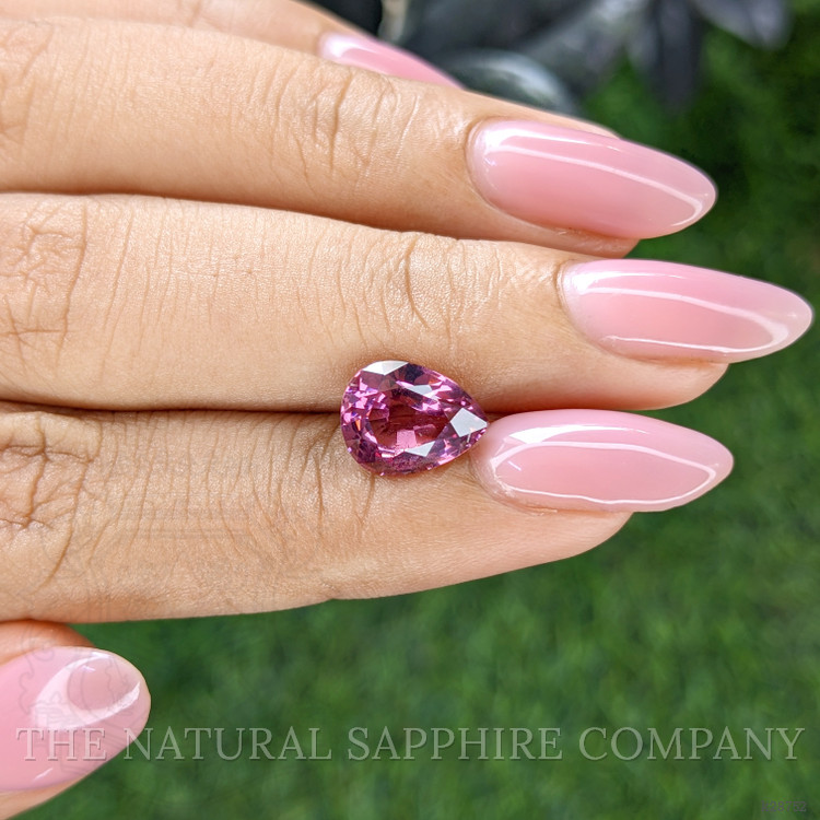 3.13 Ct. Purplish Pink Garnet from Ceylon (Sri Lanka)