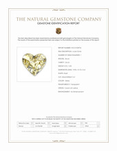 5.00 Ct. Yellow Zircon from Ceylon (Sri Lanka) Scan Report