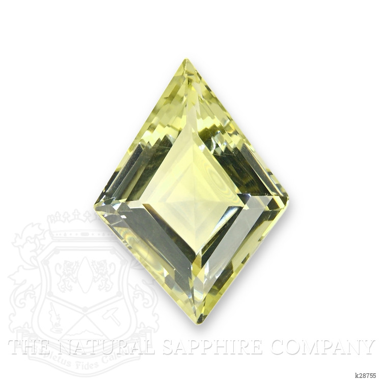 17.62 Ct. Greenish Yellow Citrine from Ceylon (Sri Lanka)