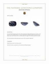 2.62 Ct. Blue Spinel from Ceylon (Sri Lanka) Appraisal