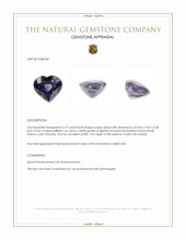 2.77 Ct. Purple Spinel from Ceylon (Sri Lanka) Appraisal