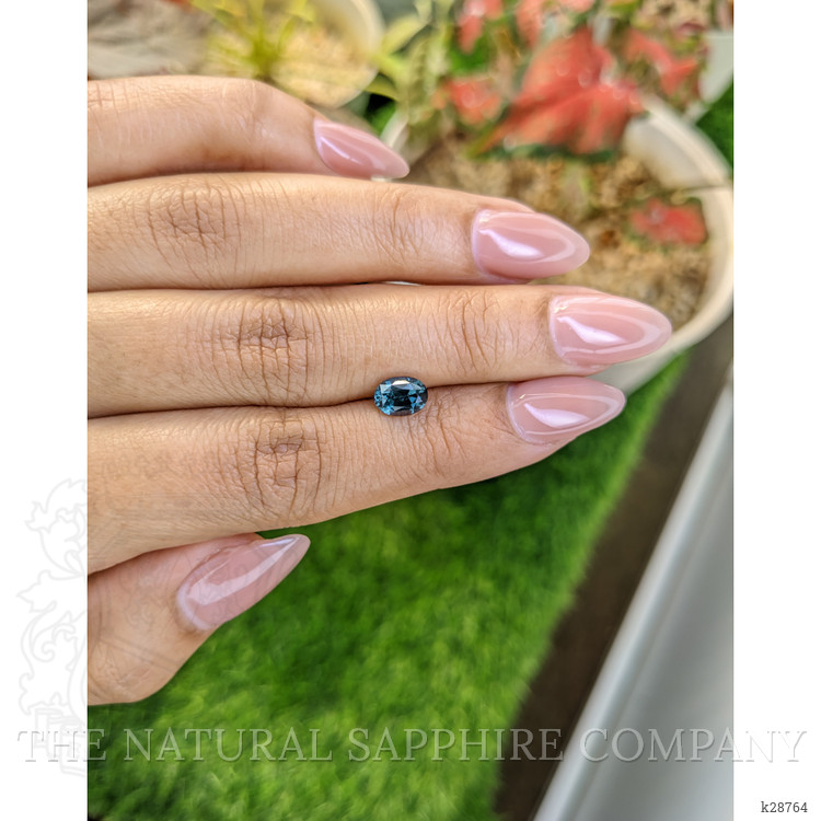 1.19 Ct. Greenish Blue Spinel from Ceylon (Sri Lanka)