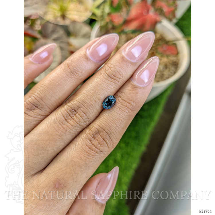 1.19 Ct. Greenish Blue Spinel from Ceylon (Sri Lanka)