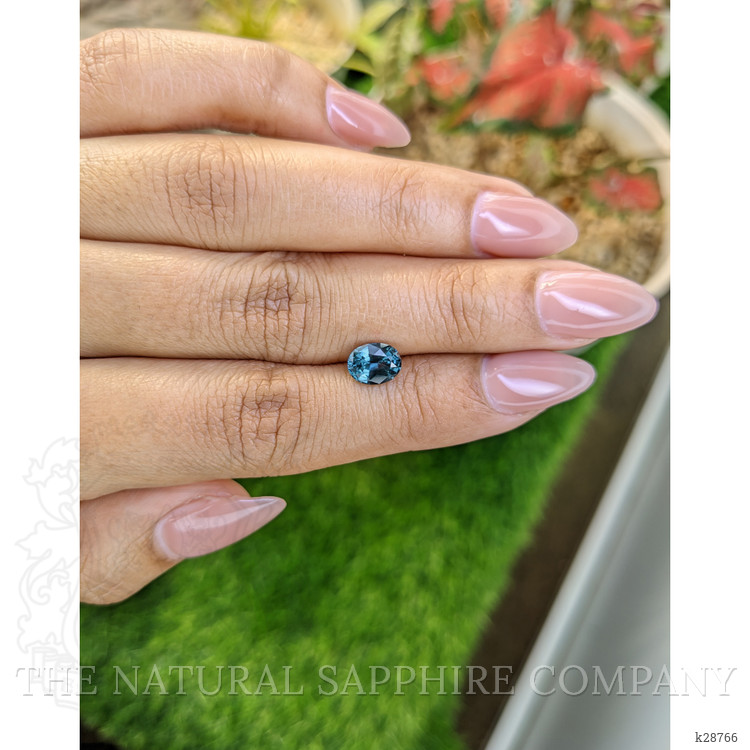 1.18 Ct. Greenish Blue Spinel from Ceylon (Sri Lanka)