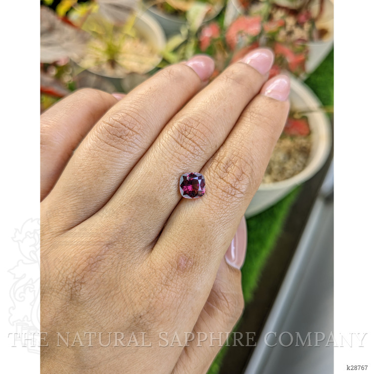 1.71 Ct. Purplish Pink Garnet from Ceylon (Sri Lanka)