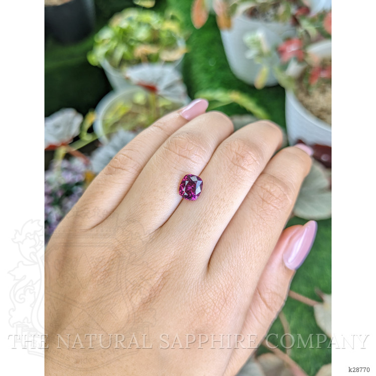 2.16 Ct. Purplish Pink Garnet from Ceylon (Sri Lanka)