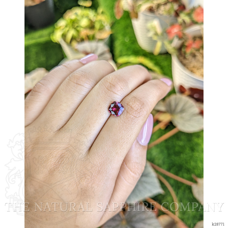 1.88 Ct. Pinkish Purple Garnet from Ceylon (Sri Lanka)
