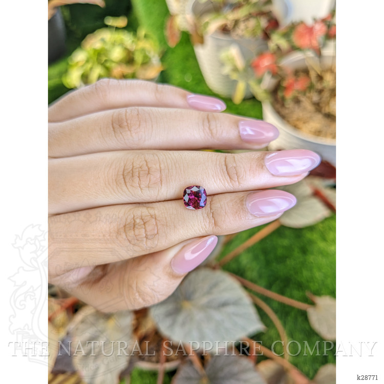 1.88 Ct. Pinkish Purple Garnet from Ceylon (Sri Lanka)