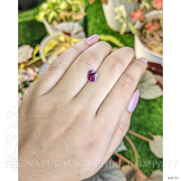 1.72 Ct. Pinkish Purple Garnet from Ceylon (Sri Lanka)