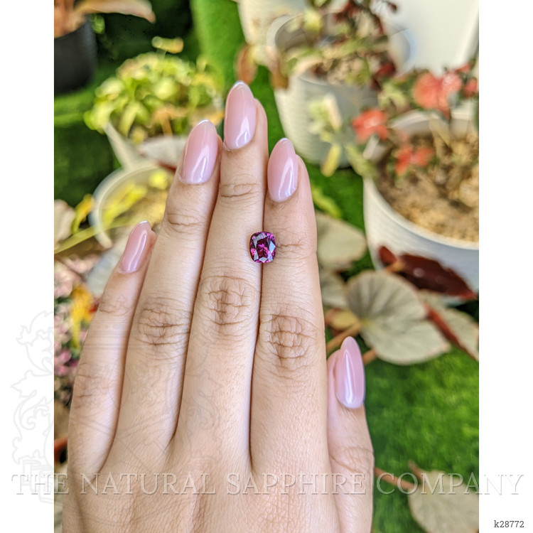 1.72 Ct. Pinkish Purple Garnet from Ceylon (Sri Lanka)