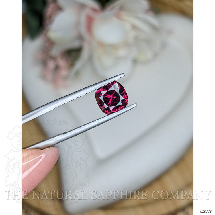 2.49 Ct. Purplish Red Garnet from Ceylon (Sri Lanka)