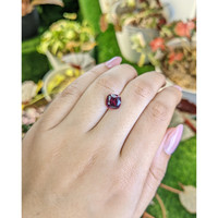 2.49 Ct. Purplish Red Garnet from Ceylon (Sri Lanka) Life Style