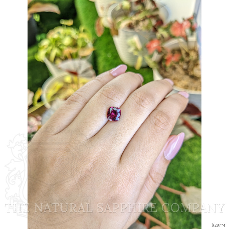 2.17 Ct. Purplish Pink Garnet from Ceylon (Sri Lanka)
