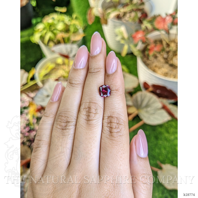 2.17 Ct. Purplish Pink Garnet from Ceylon (Sri Lanka)