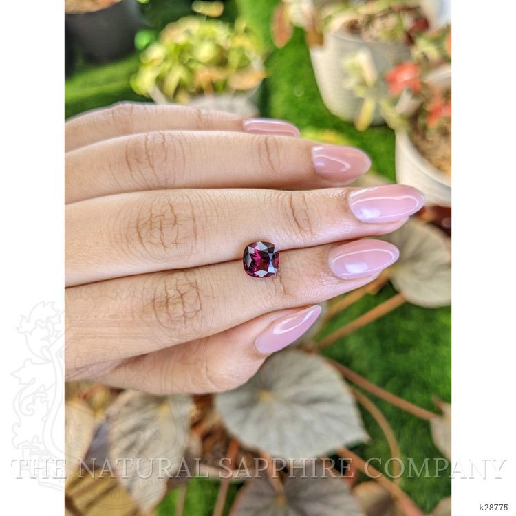 2.39 Ct. Purplish Red Garnet from Ceylon (Sri Lanka)