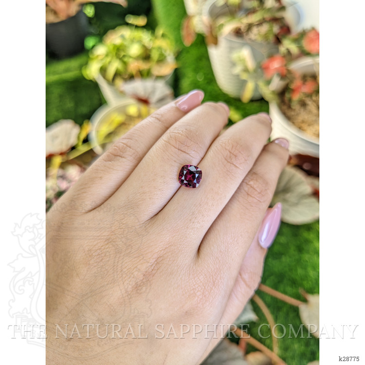 2.39 Ct. Purplish Red Garnet from Ceylon (Sri Lanka)