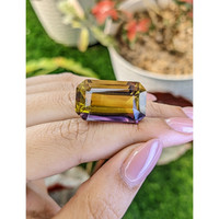 33.59 Ct. Bi Color Ametrine from Madagascar Life Style