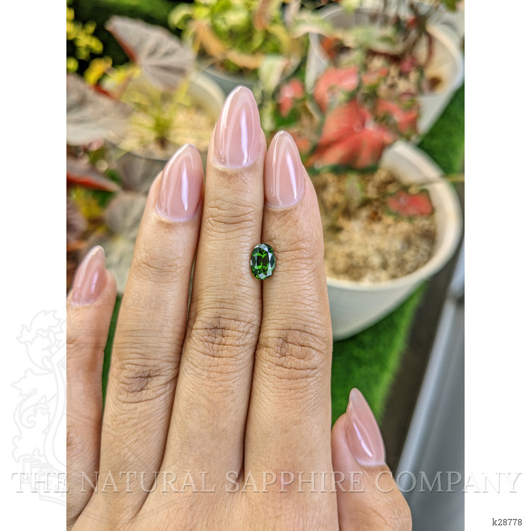 1.34 Ct. Green Zircon from Ceylon (Sri Lanka)