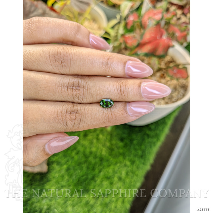 1.34 Ct. Green Zircon from Ceylon (Sri Lanka)