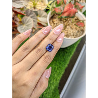 4.06 Ct. Purplish Blue Iolite from Tanzania Life Style