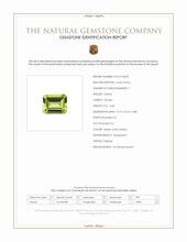 3.48 Ct. Green (Lime Green) Peridot from Pakistan Scan Report