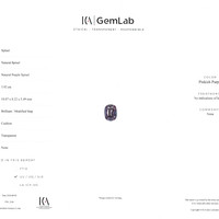 3.92 Ct. Purple Spinel from Burma (Myanmar) Scan Report