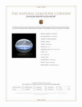 2.27 Ct. White Cabochon Moonstone from Ceylon (Sri Lanka) Scan Report