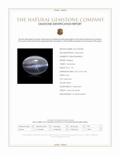 1.72 Ct. White Cabochon Moonstone from Ceylon (Sri Lanka) Scan Report