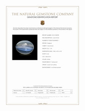 2.18 Ct. White Cabochon Moonstone from Ceylon (Sri Lanka) Scan Report
