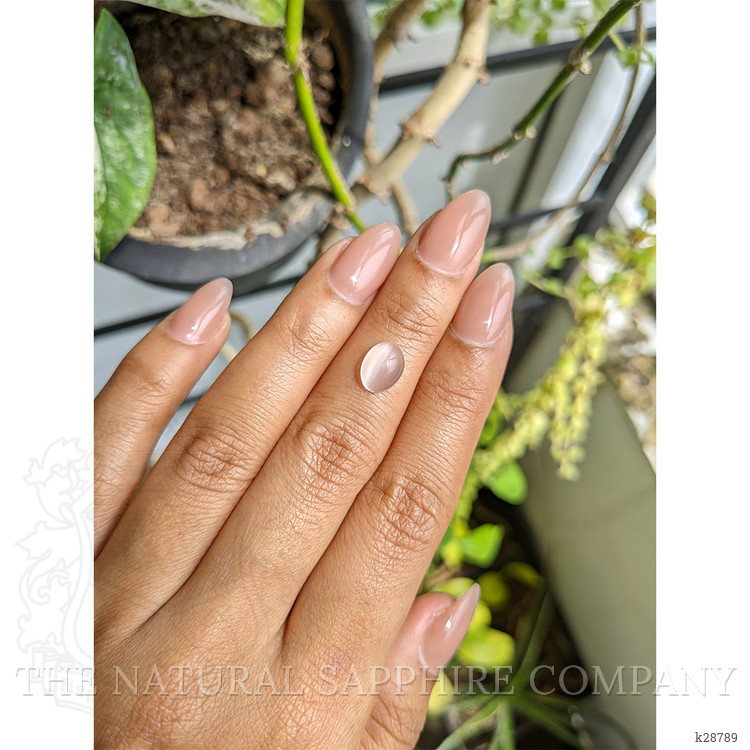 2.18 Ct. White Cabochon Moonstone from Ceylon (Sri Lanka)