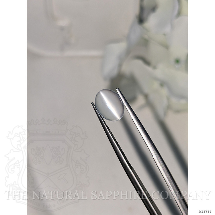 2.18 Ct. White Cabochon Moonstone from Ceylon (Sri Lanka)