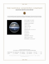 1.08 Ct. White Cabochon Moonstone from Ceylon (Sri Lanka) Scan Report
