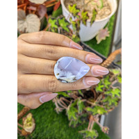 39.36 Ct. Multi Color Cabochon Agate from Madagascar Life Style
