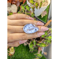 29.34 Ct. Multi Color Cabochon Agate from Madagascar Life Style